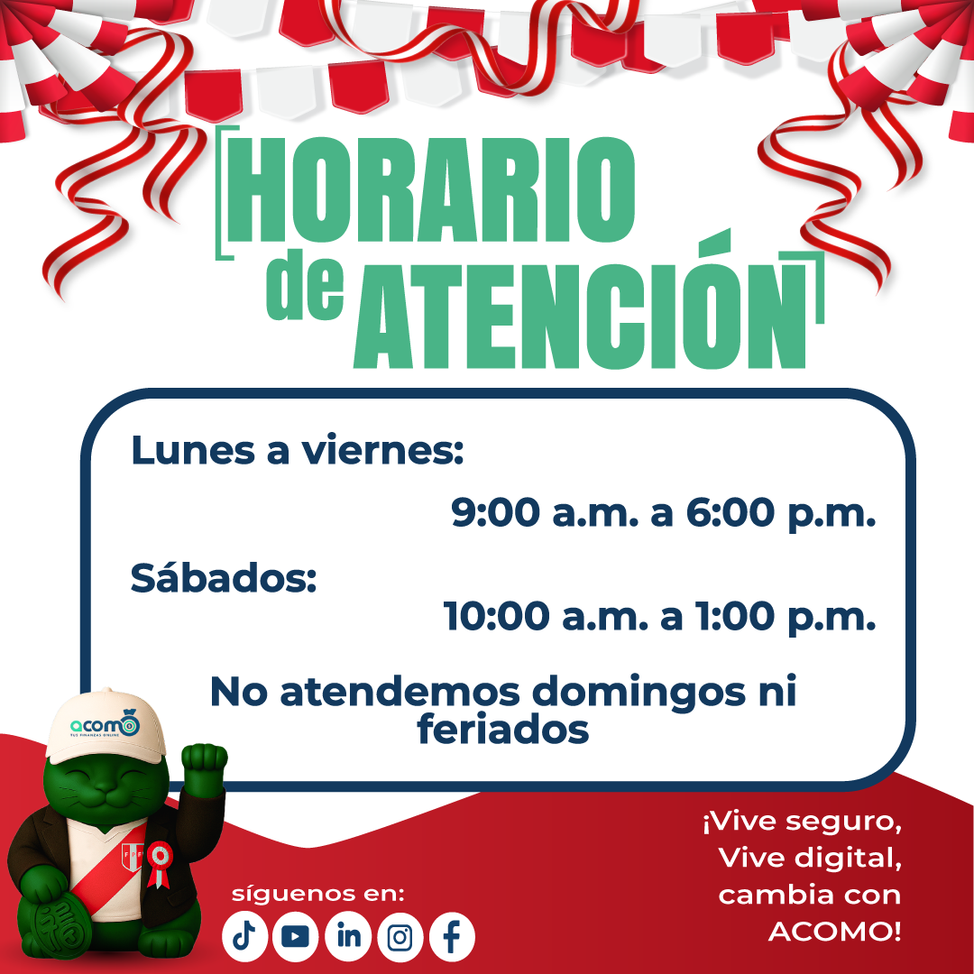 ACOMO - Horario de atención